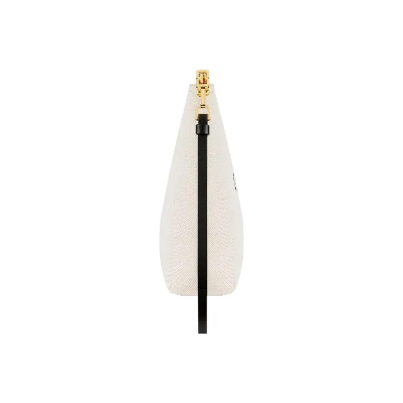 Givenchy Cotton Clutch Tubas Women's Beige/Black-1