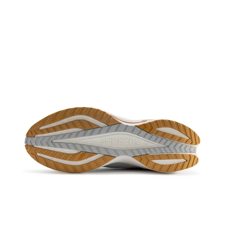 Saucony Coyote Hybrid Cushioning Wear-Resistant Low-Top Running Shoes Men's Gray White-4