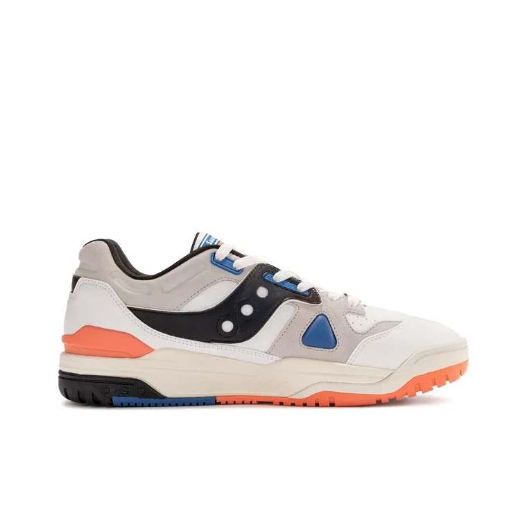 Saucony Cross 90 Anti Slip Wear Resistant Low Top Casual Shoes Unisex White Orange-1