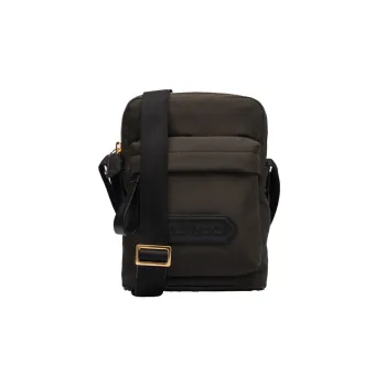 TOM FORD Recycled Nylon Messenger Bag Shoulder Bag Crossbody Bag Mini Men's Brown