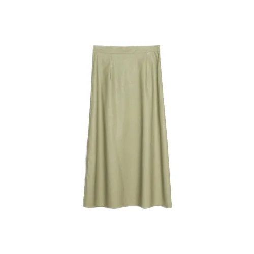 Birthday Casual Long Skirts Women's Green