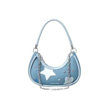 Miffy Denim Shoulder Bags Shoulder Bag Crossbody Bags Women's Blue/White