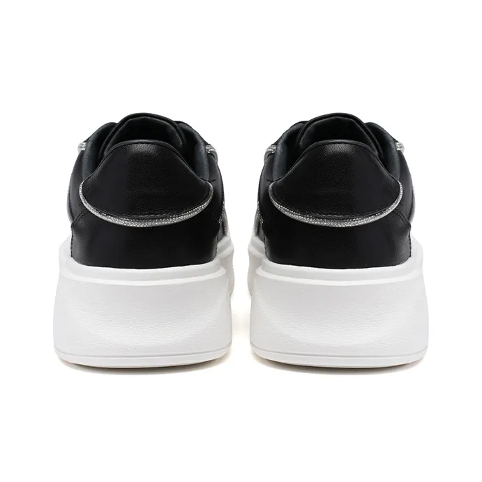 PACO GIL Low-Top Skateboard Shoes 4cm Women's Black-3