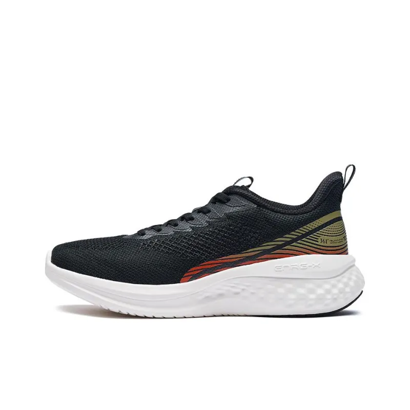 361° Shock Absorbers Slip Resistant, Abrasion Resistant, Breathable Low Top Running Shoes Men's Black-0