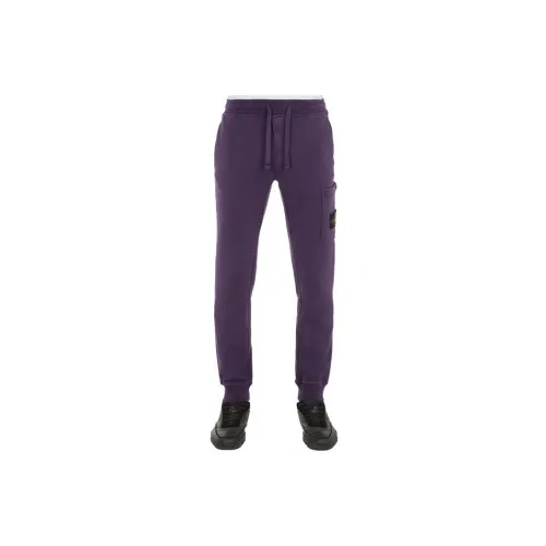 STONE ISLAND Knitted Sweatpants Men Purple