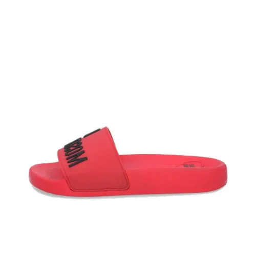 LOVE MOSCHINO Slide Slippers Women's Red