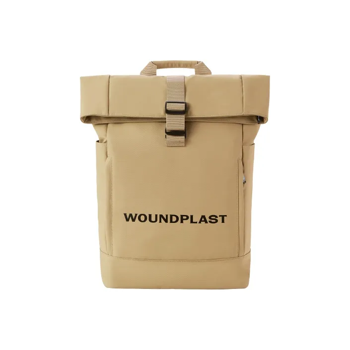 WPT PU Nylon Fabric Backpacks Large Size Unisex Black/White/Khaki-11