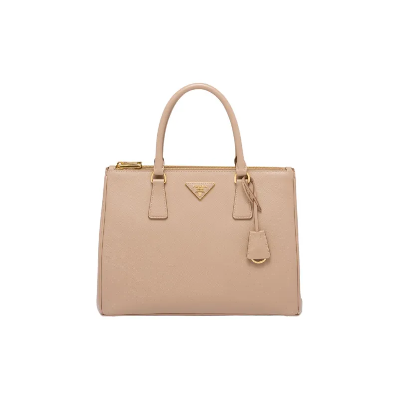 PRADA Galleria Killer Bag Calfskin Shoulder Bag, Crossbody Bag, Handbag Large Size Women's Cameo Brown-0