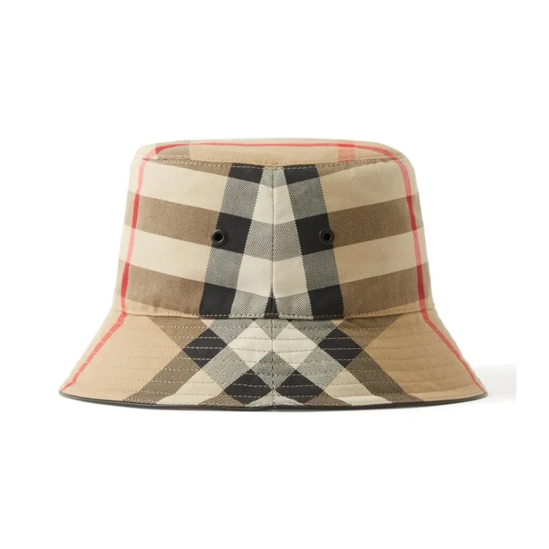 Burberry Women's Check Cotton Bucket Hat-3