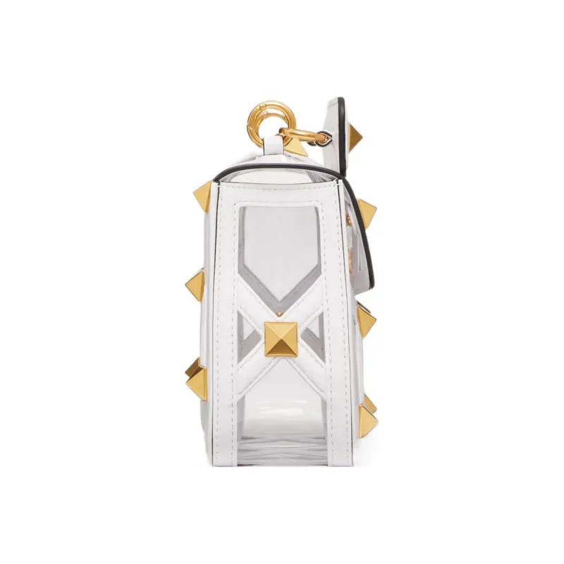 Valentino Leather Crossbody Bag Shoulder Bag Women's White-2