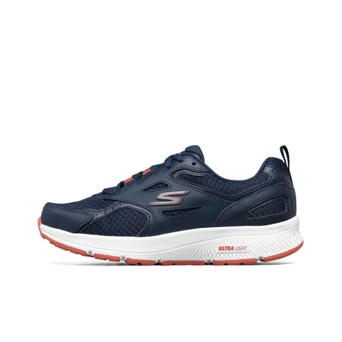 Skechers Go Run Consistent Anti Slip Wear Resistant Low Top Running Shoes Women's Black Red