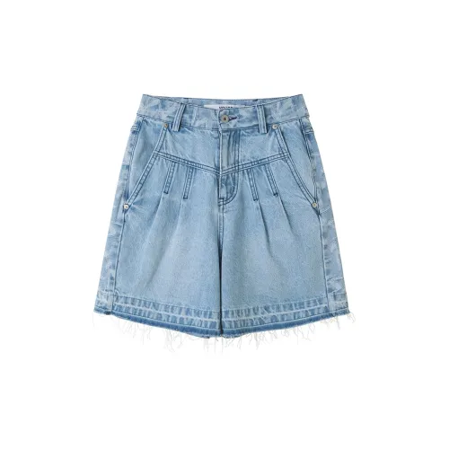 Youppiestaywithme Denim Shorts Women's Sky Blue