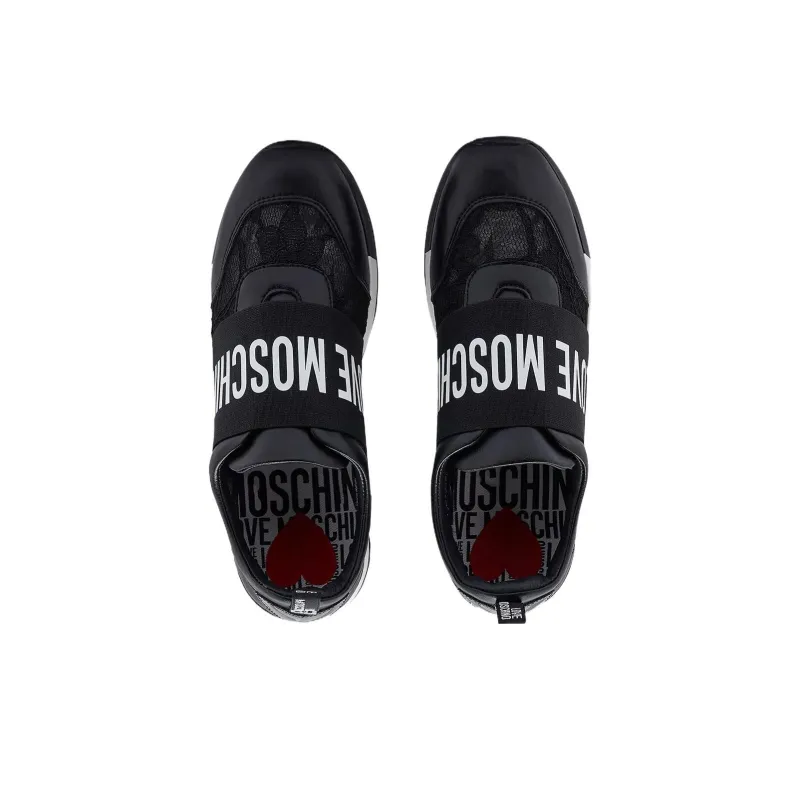 LOVE MOSCHINO Shock Absorbers Low Top Sports Casual Shoes Women's Black-2