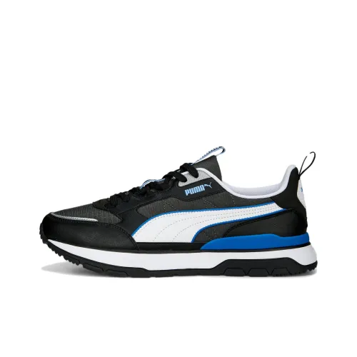 PUMA R78 Anti-Slip Wear-Resistant Low-Top Running Shoes Unisex Black White Blue