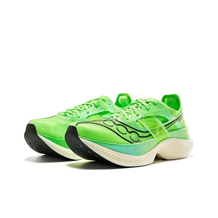 Saucony Endorphin Elite Running Shoes Women's Low Top Green/Black-2