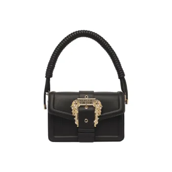 VERSACE JEANS COUTURE Polyurethane PU Portable Crossbody Bag, Shoulder Bag Women's Black