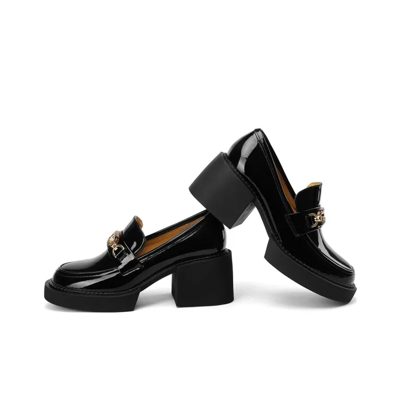 BOSSSUNWEN Platform Shoes 6cm Women's Black-3