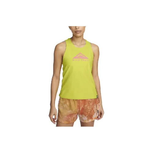 Nike Sleeveless Sports Shirts Women's Neon Yellow