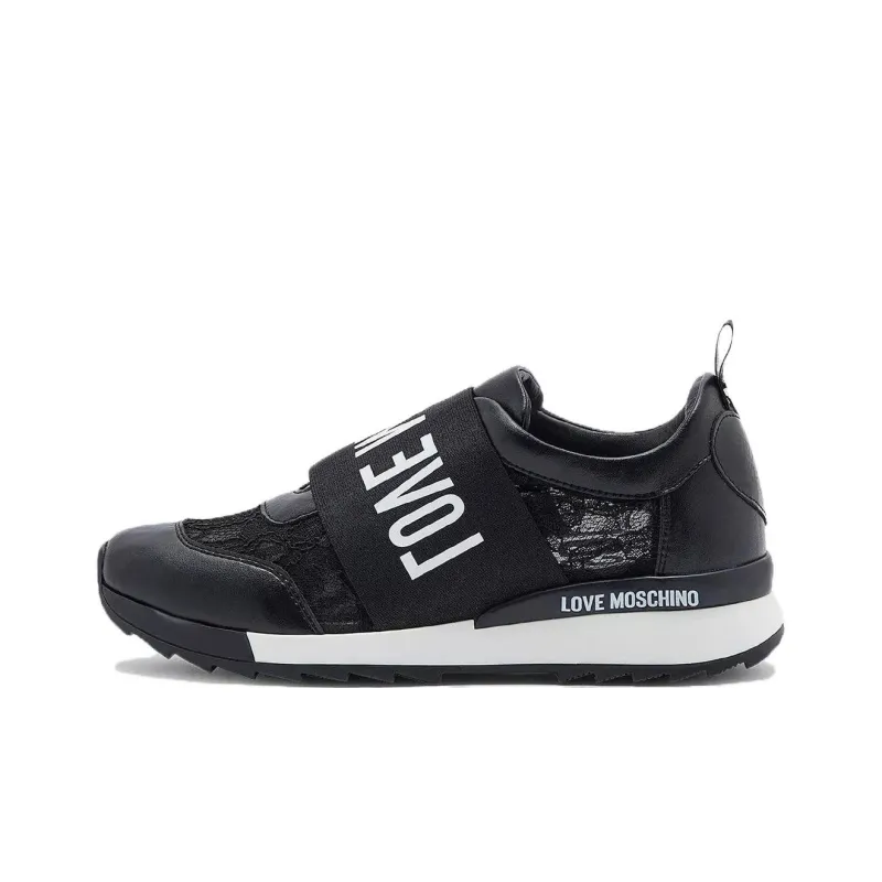 LOVE MOSCHINO Shock Absorbers Low Top Sports Casual Shoes Women's Black-0
