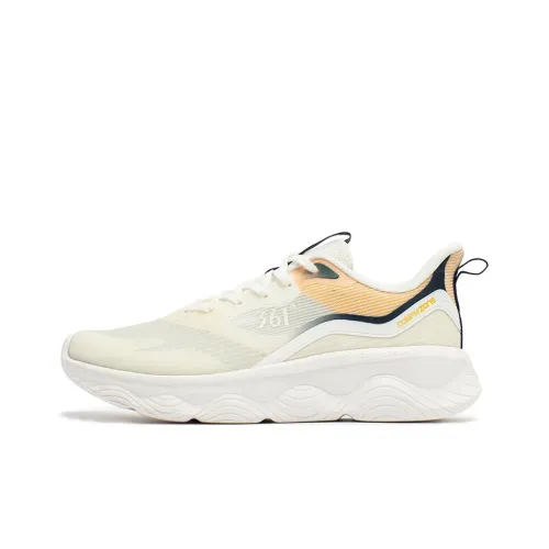 361° Mian Yun Anti Slip And Wear Resistant Breathable Low Top Running Shoes Men's White Orange Blue