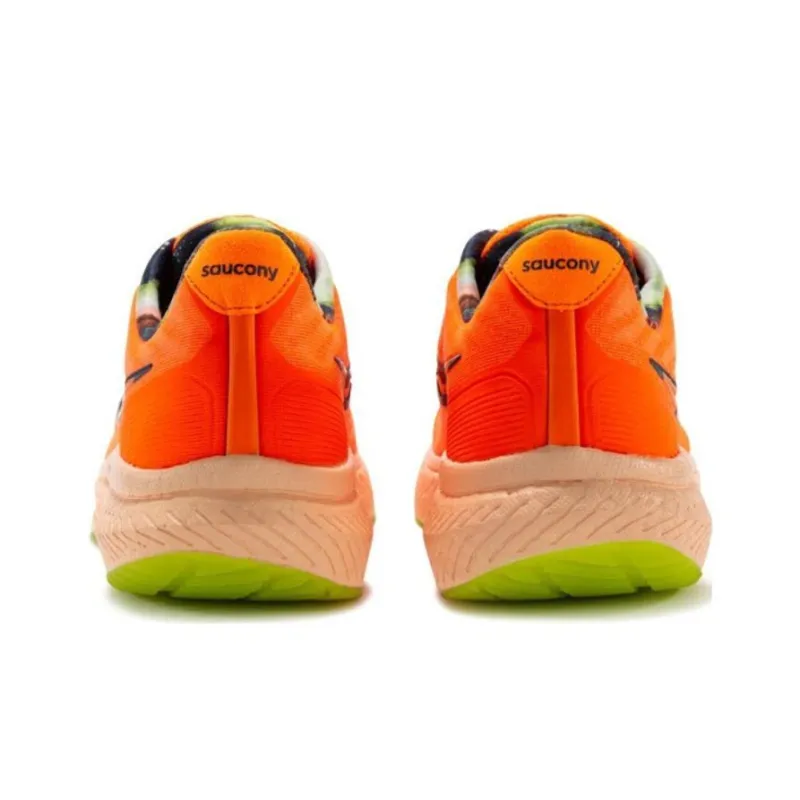 Saucony Triumph 19 Anti Slip Wear Resistant Low Top Running Shoes Women's Orange-2