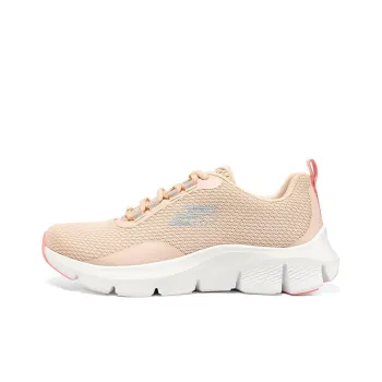Skechers Flex Comfort Cushioning Wear Resistant Low Top Casual Shoes Women's Orange White