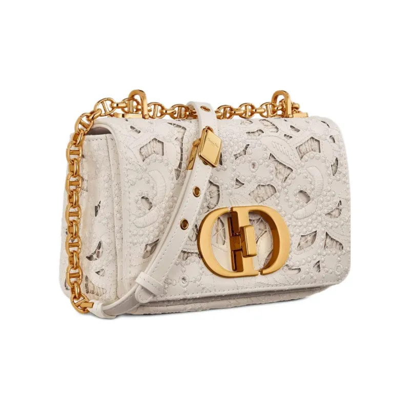 DIOR Caro Calfskin Crossbody Bag Shoulder Bag Women's Beige-2