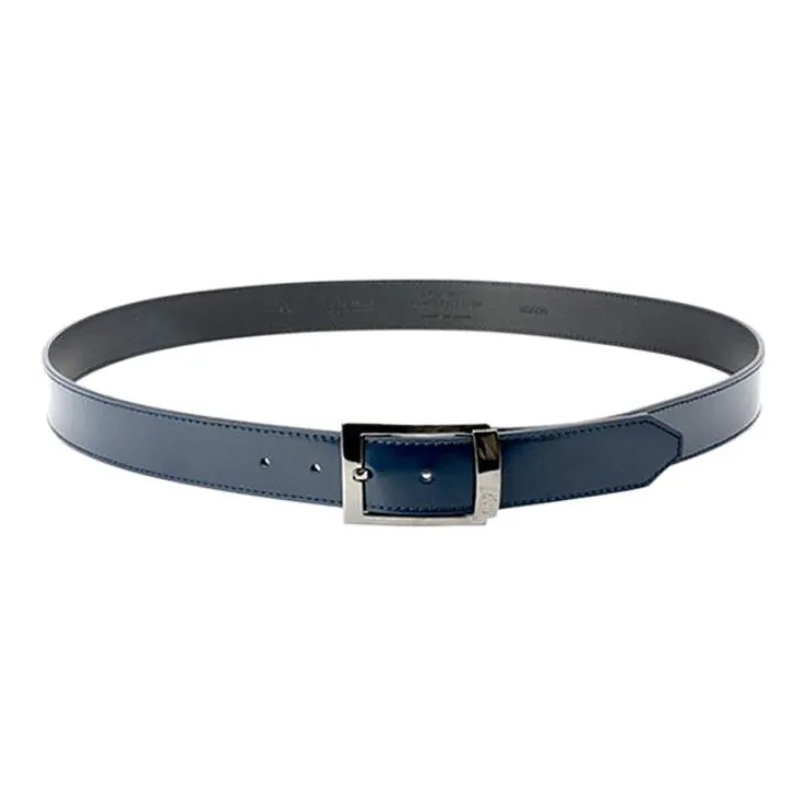 VERSACE Leather Belts Men Dark Blue-0