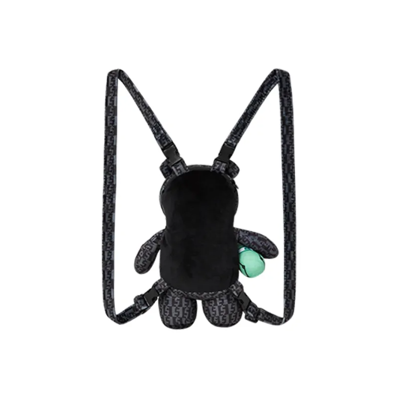 SPRAYGROUND Plush Backpack Trumpets Unisex Dark Gray-2