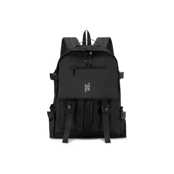 NOMK Oxford Travel Cycling Bag Laptop Bag Backpack Large Size Unisex Black