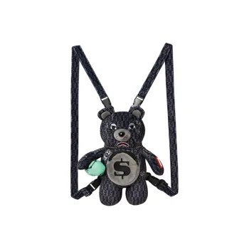 SPRAYGROUND Plush Backpack Small Size Unisex Dark Gray