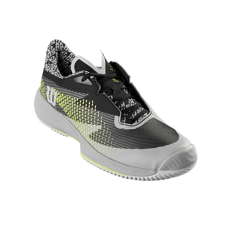 Wilson Kaos Swift Breathable Low Top Tennis Shoes Men's White Black Yellow-2