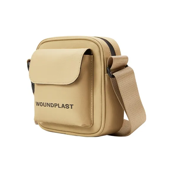 WPT PU Nylon Fabric Small Square Bag Crossbody Bags Small Size Unisex Black/Khaki/White-18