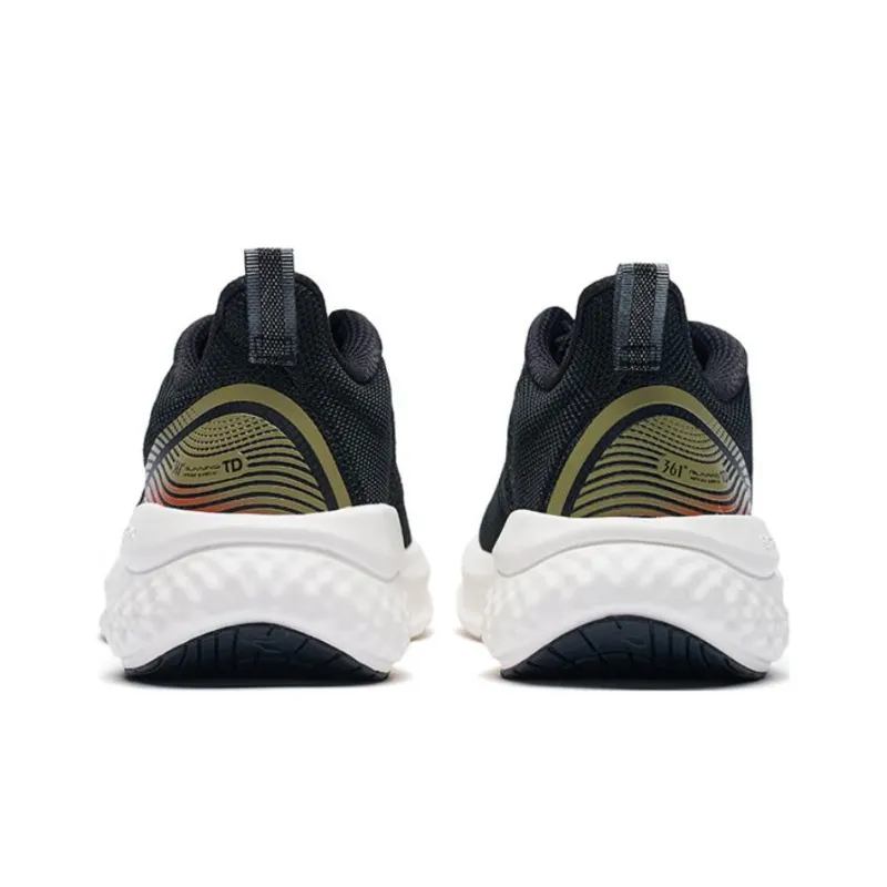 361° Shock Absorbers Slip Resistant, Abrasion Resistant, Breathable Low Top Running Shoes Men's Black-3