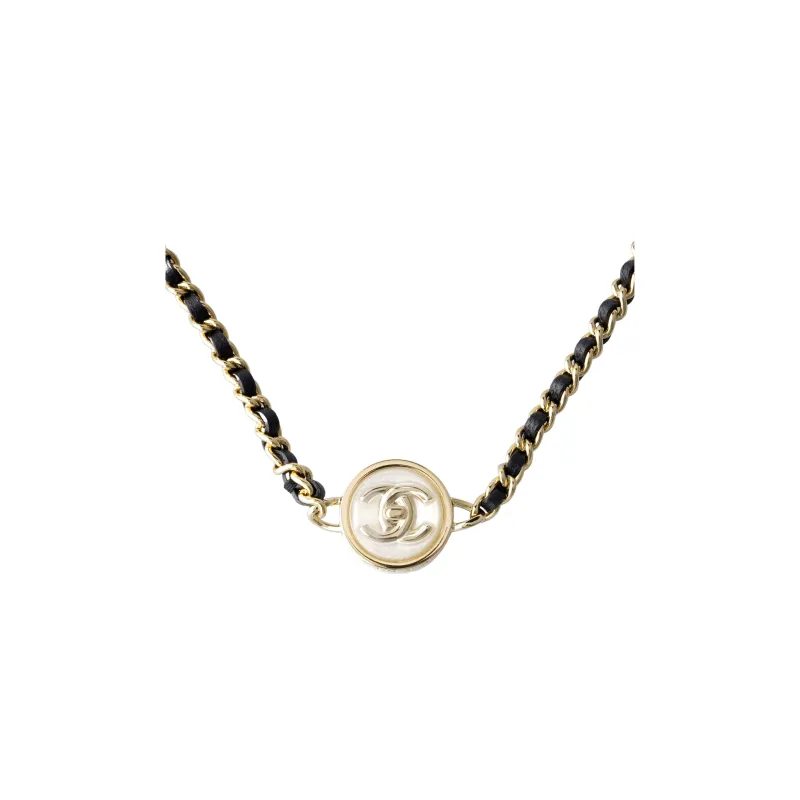 CHANEL Round Cc Logo Chocker-0