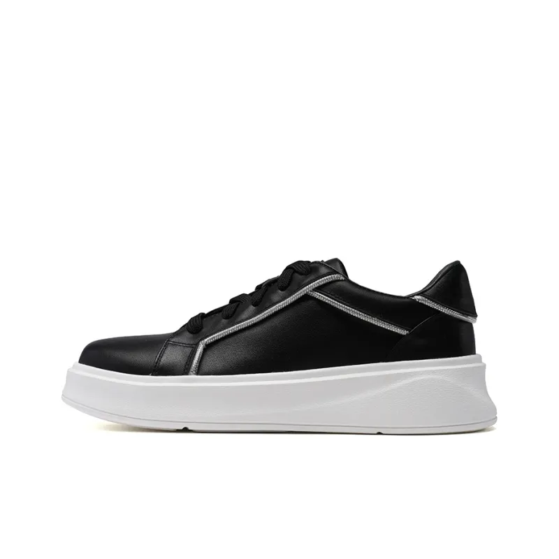 PACO GIL Low-Top Skateboard Shoes 4cm Women's Black-0