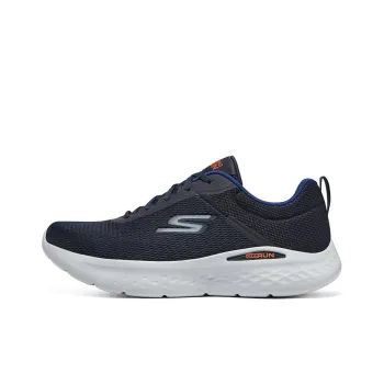 Skechers Go Run Lite Anti Slip Wear Resistant Low Top Casual Running Shoes Men's Navy