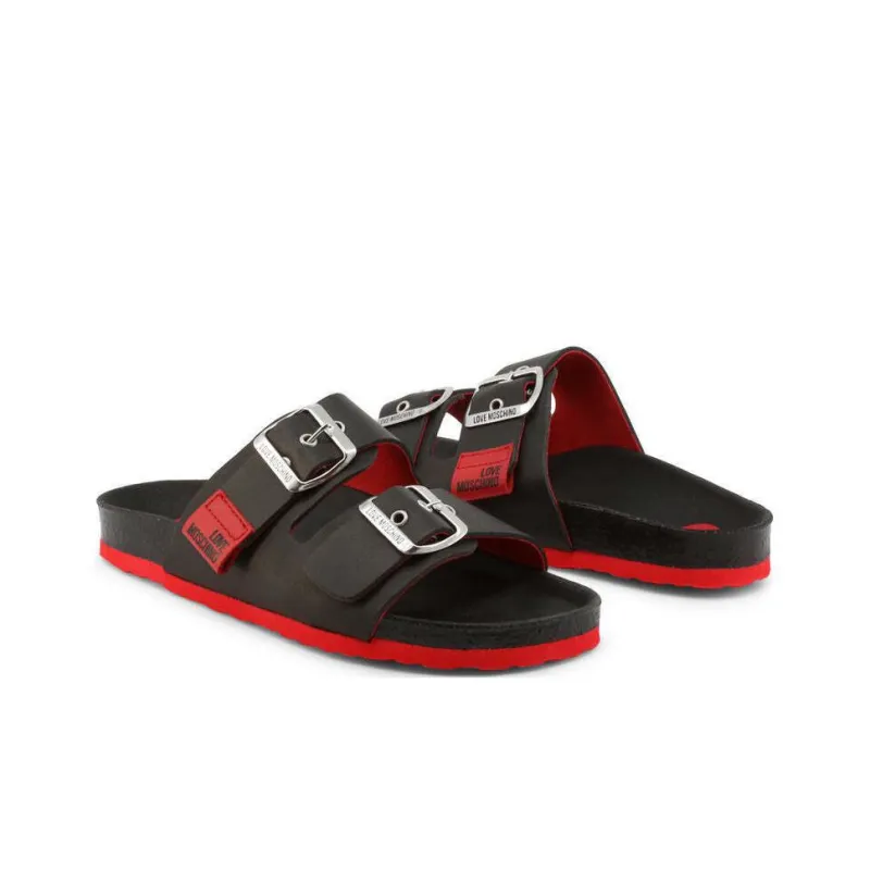 LOVE MOSCHINO Stylish Sandals Women's Black-3