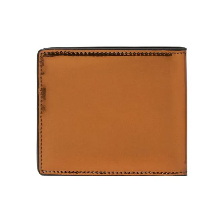 VERSACE Cow Leather Wallet Men's Brown-1