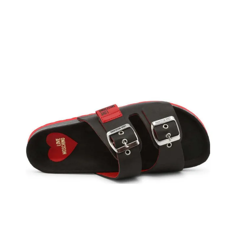 LOVE MOSCHINO Stylish Sandals Women's Black-1