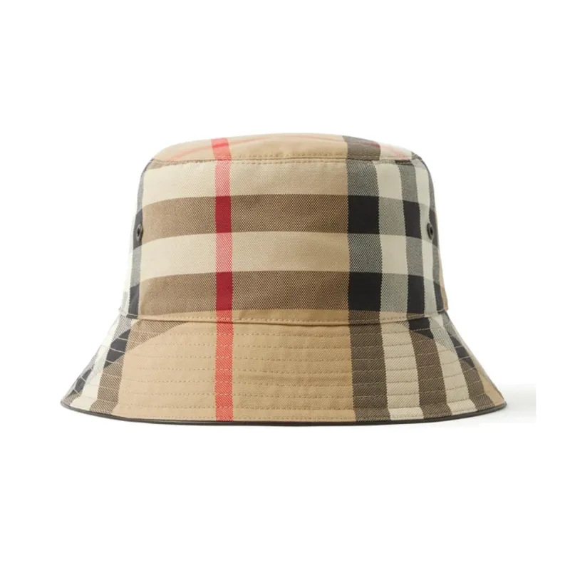 Burberry Women's Check Cotton Bucket Hat-1
