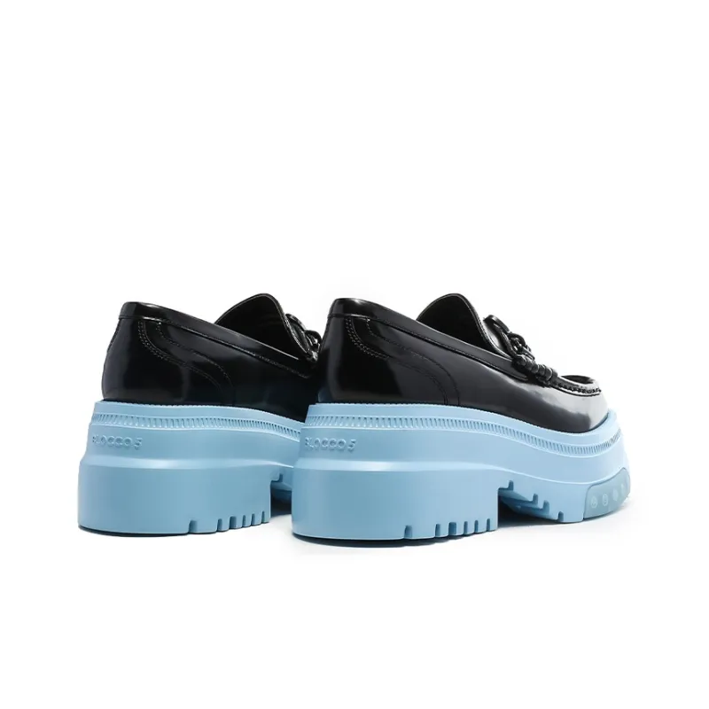 BLOCCO5 Platform Shoes 6.5cm Women's Black Blue-2