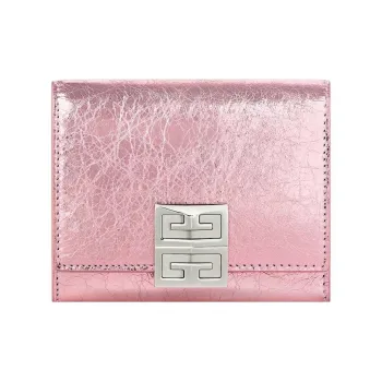 GIVENCHY 4G Lambskin Wallet Women's Pink