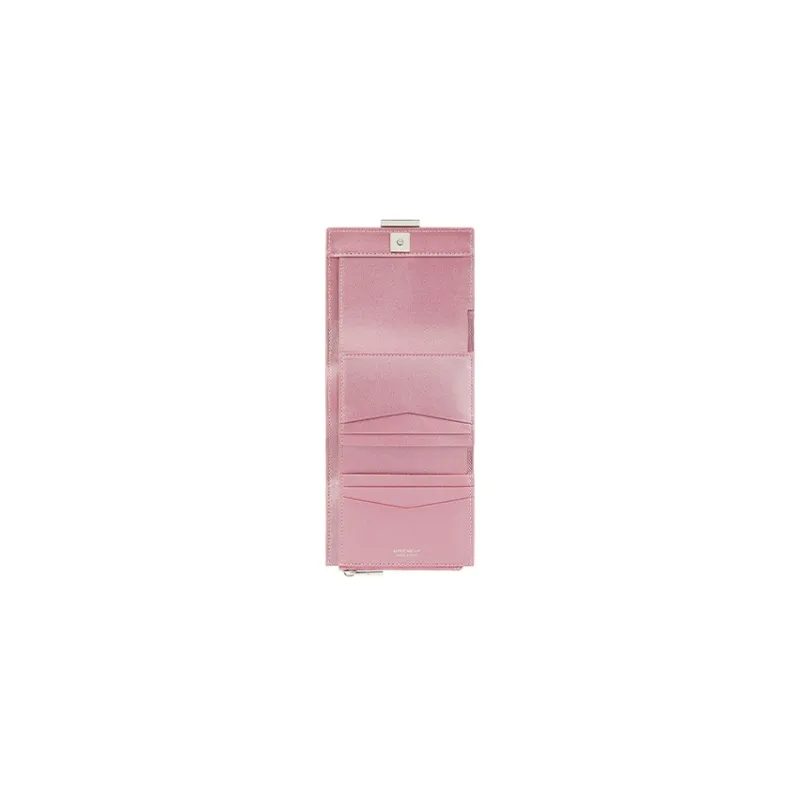GIVENCHY 4G Lambskin Wallet Women's Pink-3