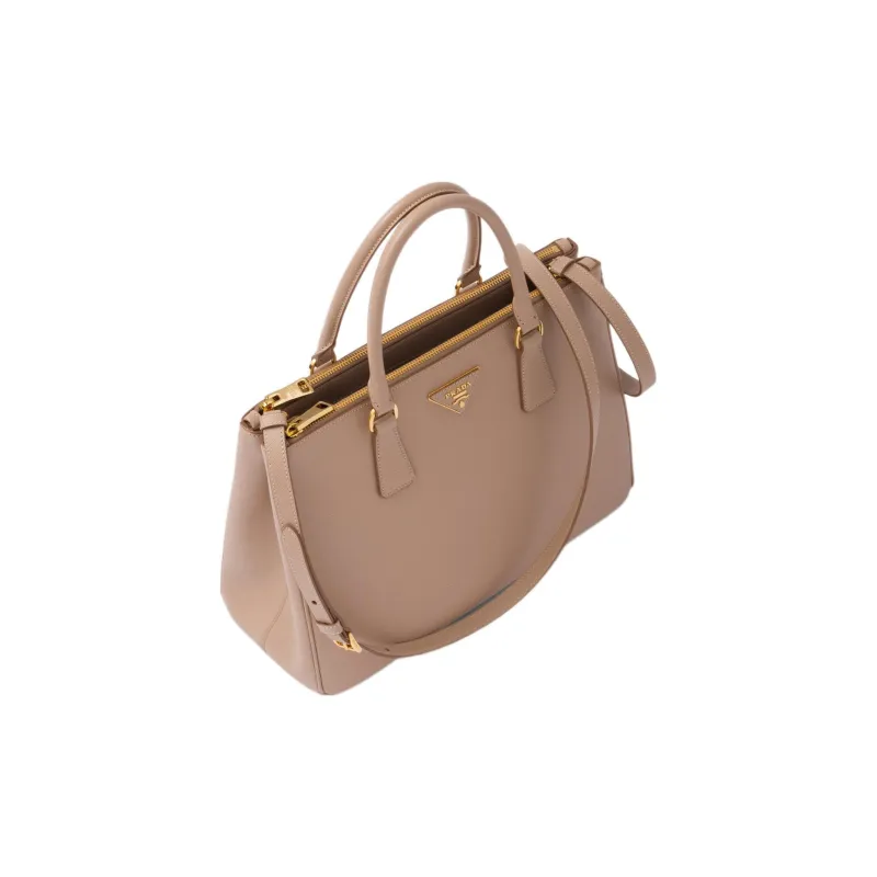 PRADA Galleria Killer Bag Calfskin Shoulder Bag, Crossbody Bag, Handbag Large Size Women's Cameo Brown-1