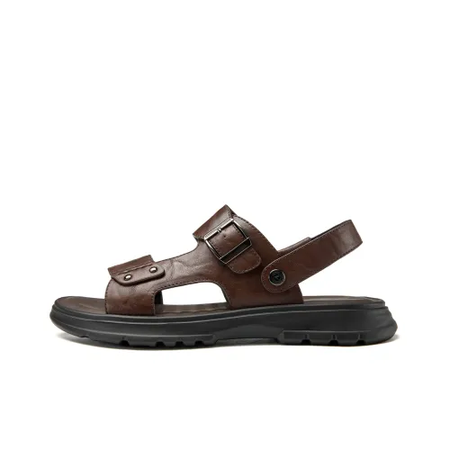 AOKANG Beach Sandals Men Brown