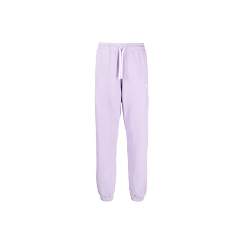 Marcelo Burlon Knitted Sweatpants Men Light Purple