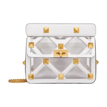 Valentino Leather Crossbody Bag Shoulder Bag Women's White