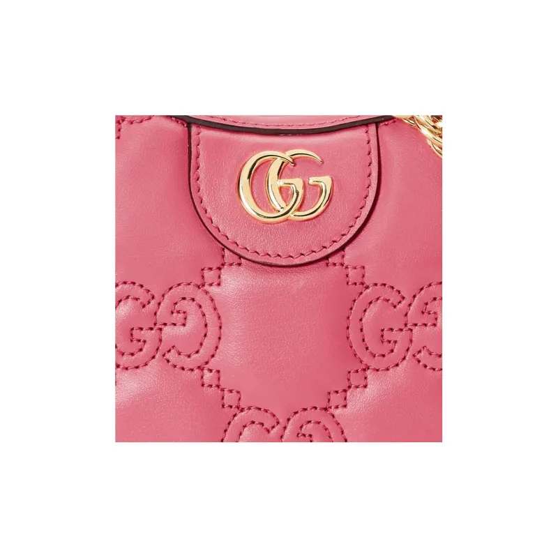 GUCCI GG Matelassé Leather Shoulder Bag Crescent Bag Shoulder Bag, Crossbody Bag Women's-8