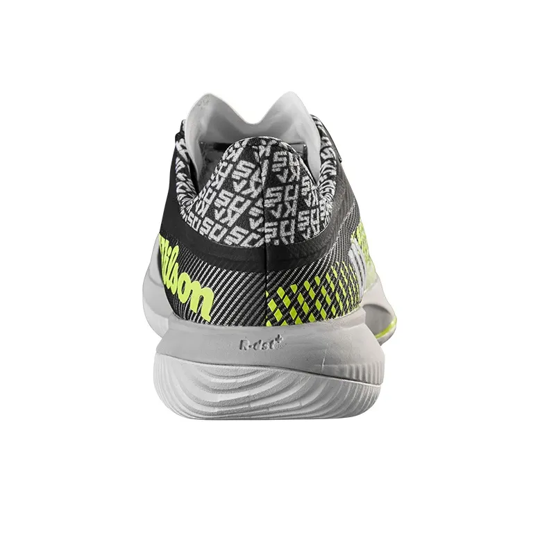 Wilson Kaos Swift Breathable Low Top Tennis Shoes Men's White Black Yellow-4